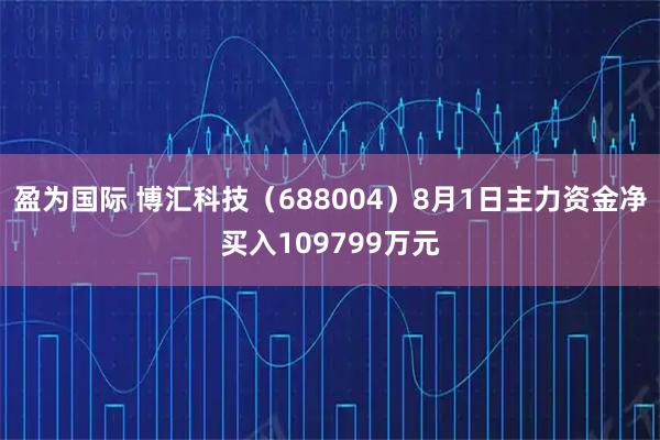 盈为国际 博汇科技（688004）8月1日主力资金净买入109799万元